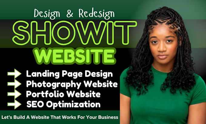 design showit website customize showit template photography website landing page