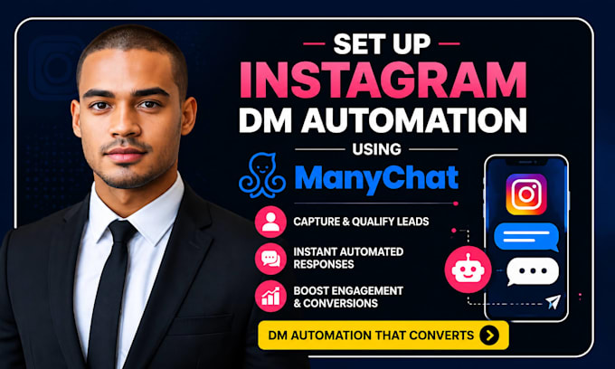 instagram dm automation manychat lead generation chatbot setup