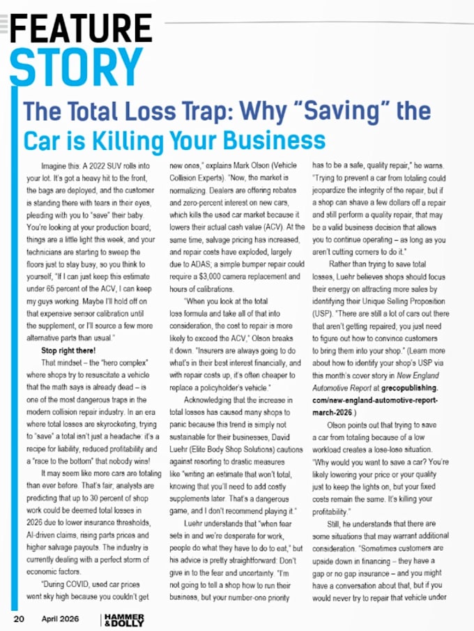 write a compelling feature article