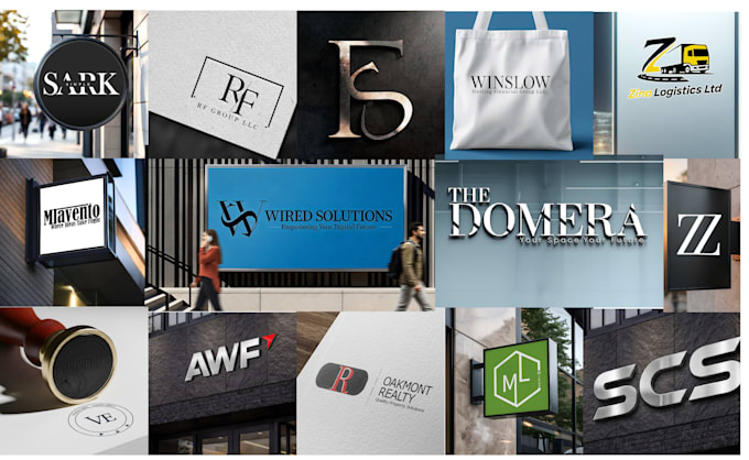 design a luxury monogram and typography logo