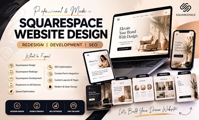 squarespace website design,squarespace redesign, squarespace development and seo