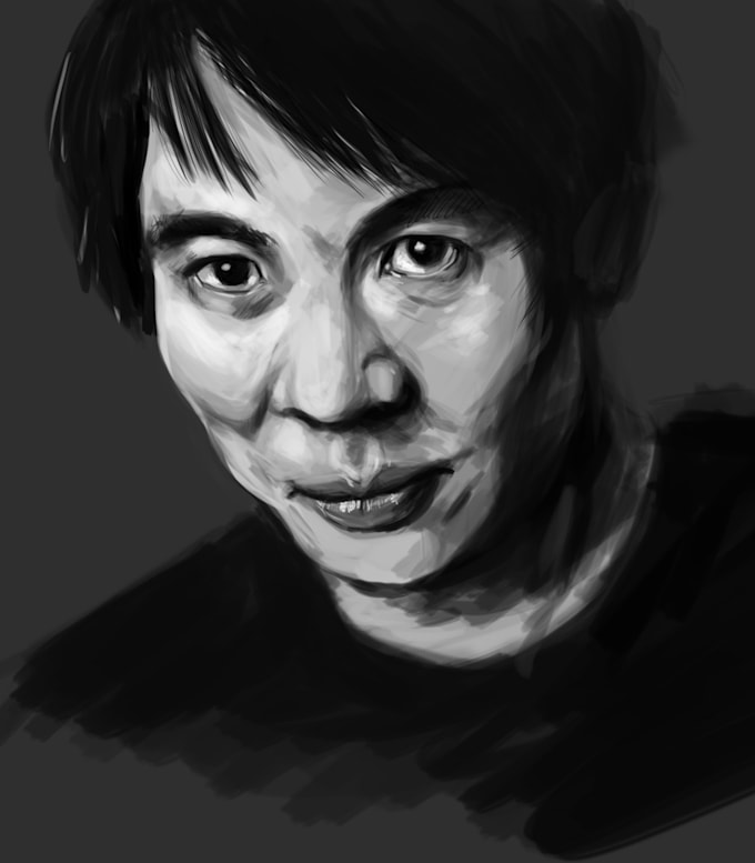 sketch a realistic portrait of you