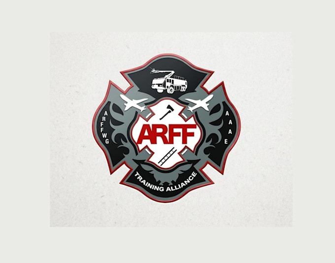 design unique fire fighter logo with free source files