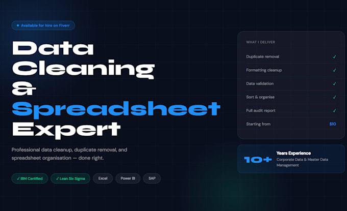 clean, organize and fix your excel spreadsheet or messy data