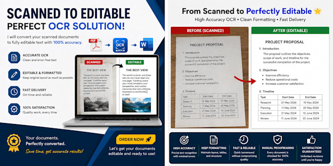 convert scanned documents to editable text using ocr