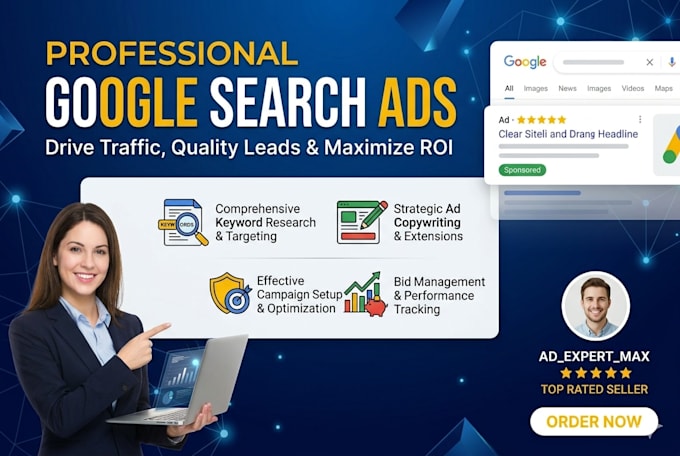 setup and optimize google search ads campaign