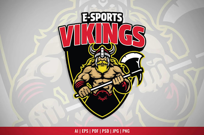 do modern viking and scandinavian logo design