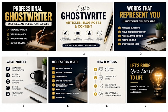 ghostwrite engaging articles blog posts and content