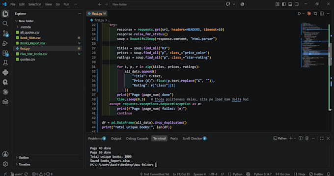 scrape any website and deliver clean, structured data fast in csv