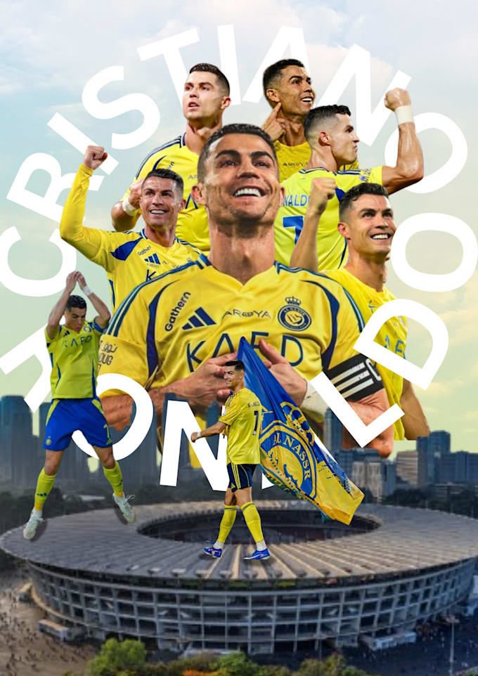 create professional football and anime posters