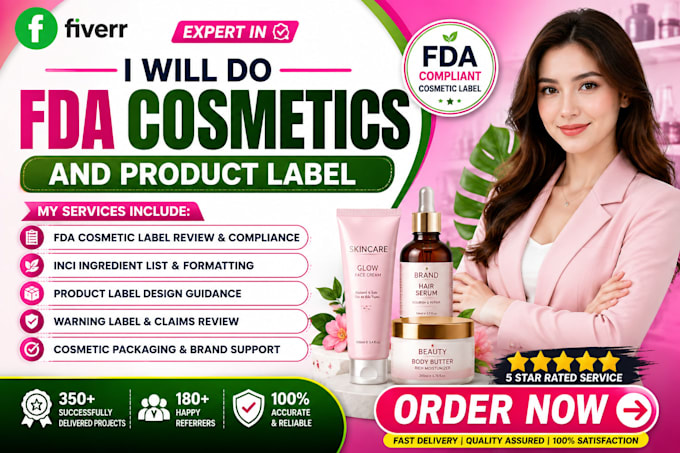 do fda cosmetics and product label