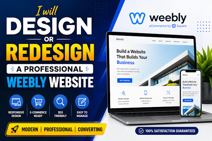 design or redesign a professional weebly website