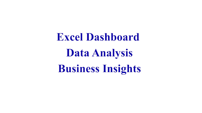 create an excel dashboard with kpis