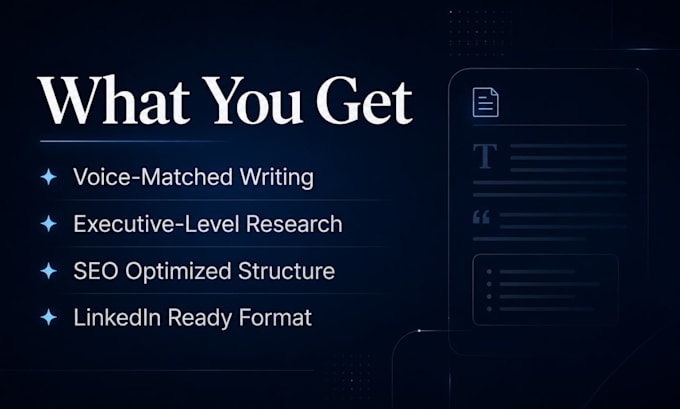 ghostwrite thought leadership articles for founders and executives