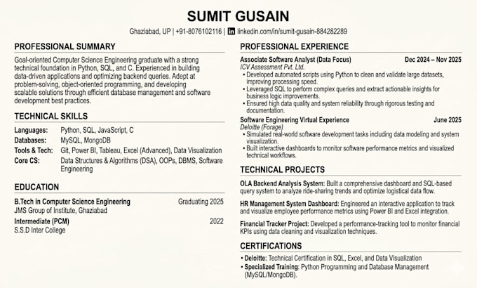 rewrite your resume for ats and linkedin optimization