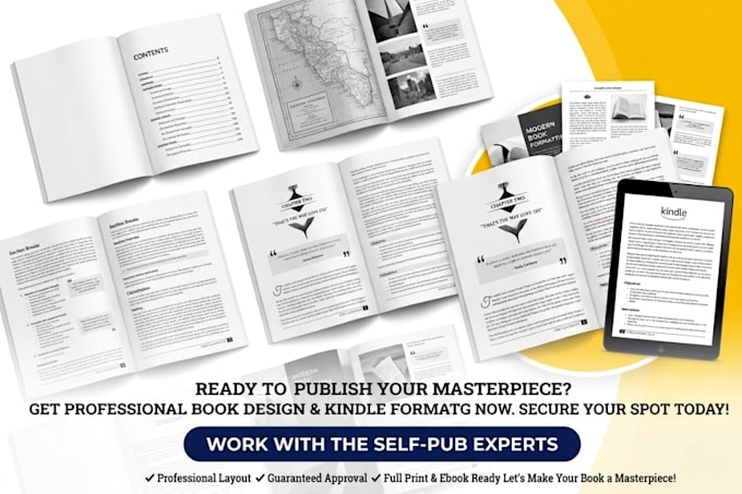 do manuscript typesetting modern book design layout  kindle book formatting