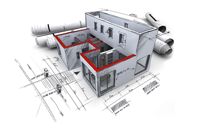 create professional architectural 3d rendering, exterior, interior visualization