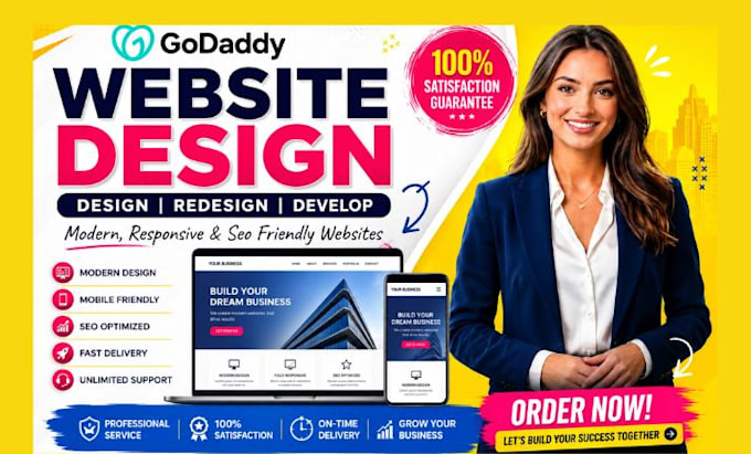 design godaddy website redesign godaddy website develop godaddy website