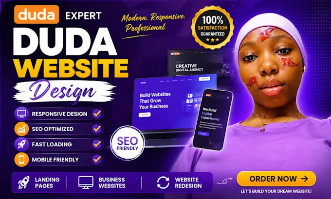 design website using duda website builder, duda seo, redesign duda expert