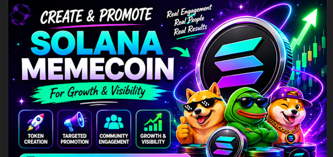 create and promote solana memecoin token for growth and visibility