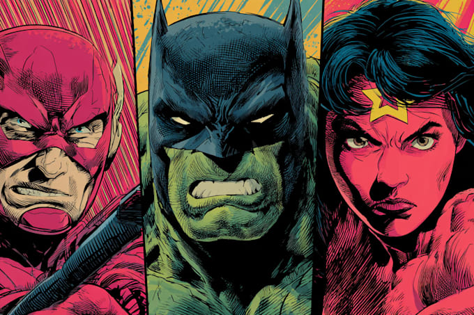 draw custom superhero comic art and graphic novel pages