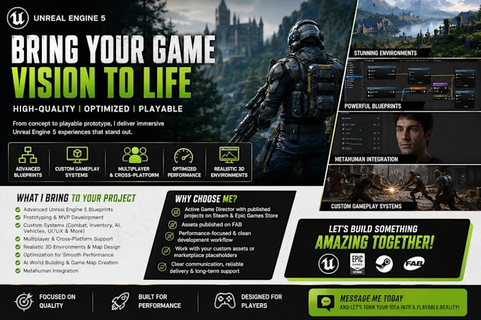 do level design 3d game environment, ue5 prototype unreal engine blueprint