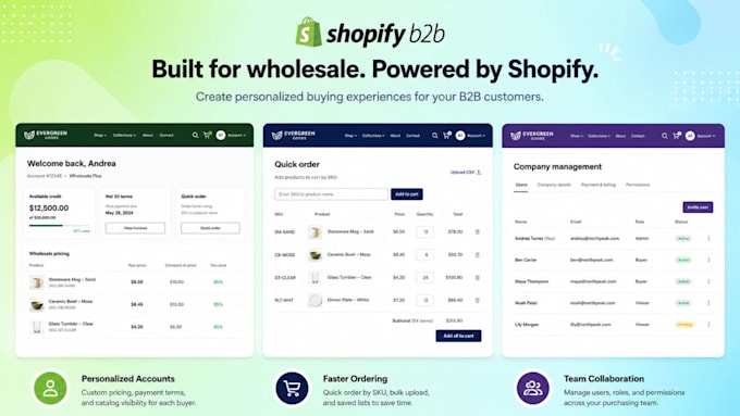 setup shopify b2b, install configure sparklayer app shopify b2b wholesale store