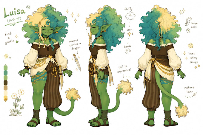 draw your character reference in my artstyle