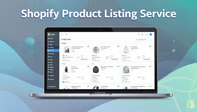 do shopify product listing, data entry and product upload