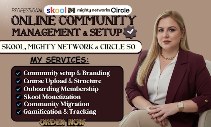 setup and upload digital course on mighty network skool online community manager