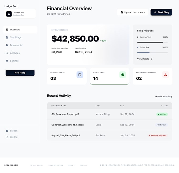 design a stunning landing page