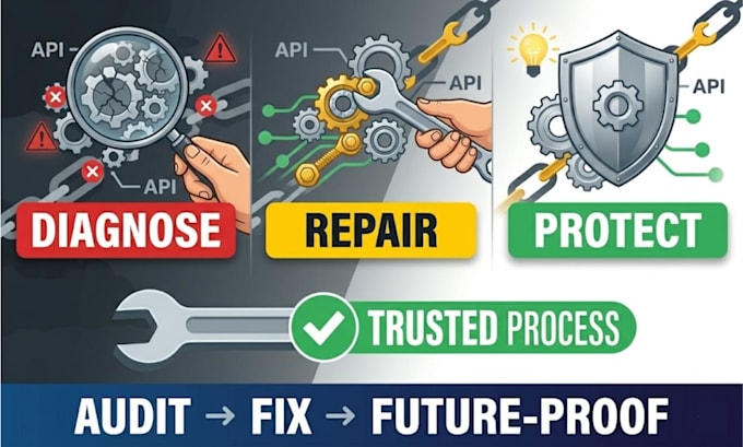 build audit and fix your zapier or make com automation