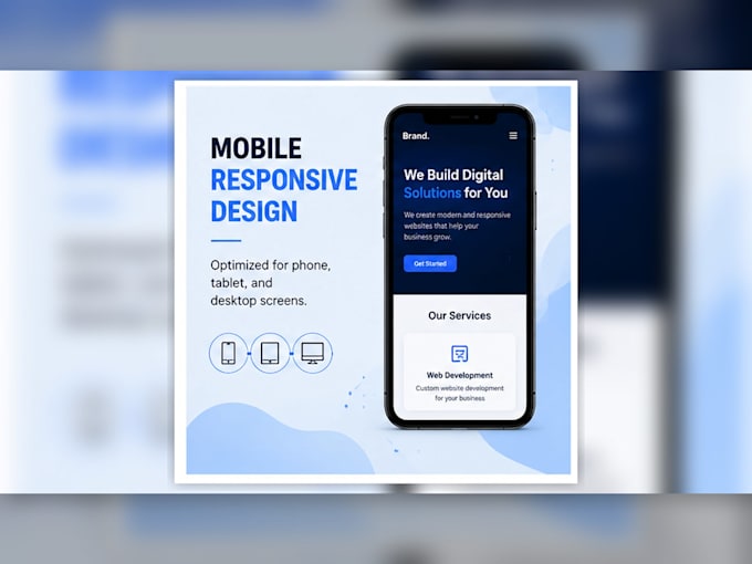 create a responsive landing page website