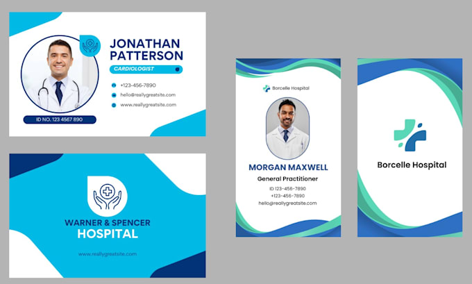 design professional corporate and student identity card