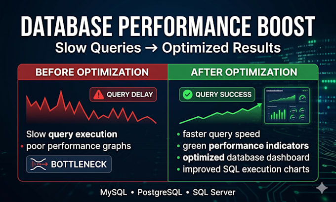 optimize mysql database, fix slow queries and performance issues