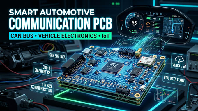 develop smart automotive communication pcb for vehicle electronics
