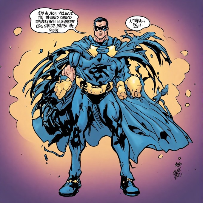 superhero character for comics