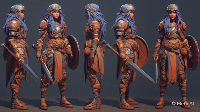 design and model a custom stylized 3d characte