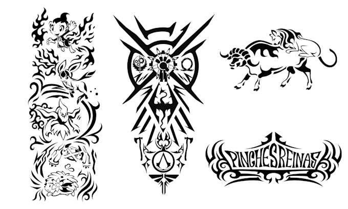 create a custom professional tribal tattoo design