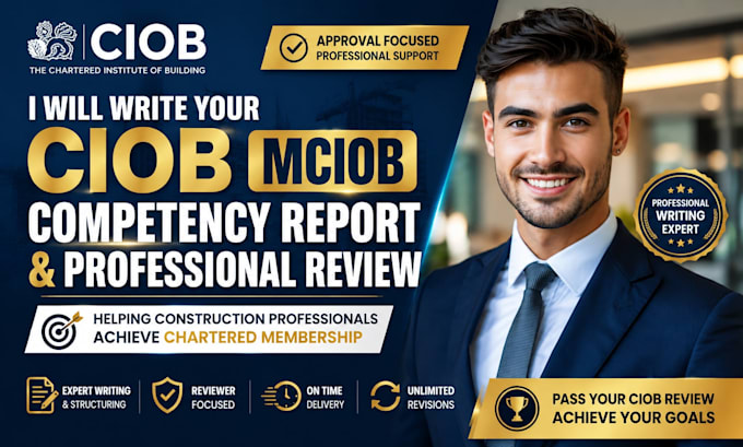 write your ciob mciob competency report and professional review