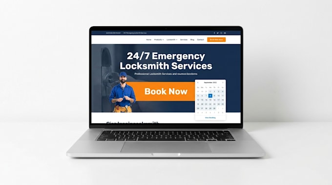 develop a professional locksmith website with online booking