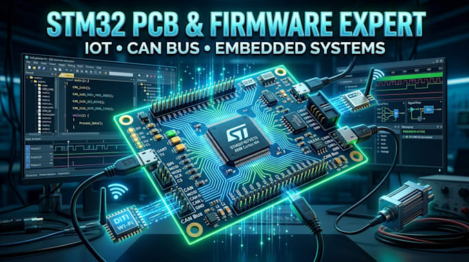 design stm32 communication pcb and embedded firmware