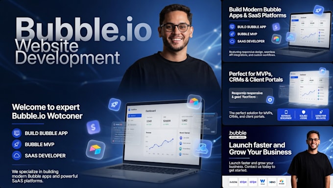 do bubble io website development, build bubble app, bubble mvp saas developer