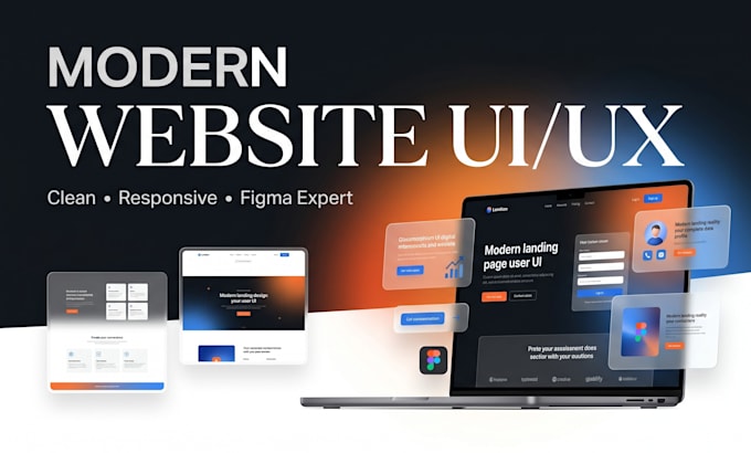 design modern website UI UX design in figma