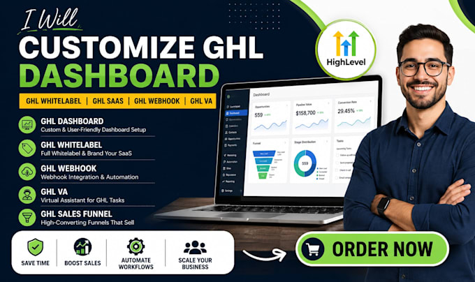 customize ghl dashboard, create ghl whitelabel, ghl saas, ghl webhook, ghl va