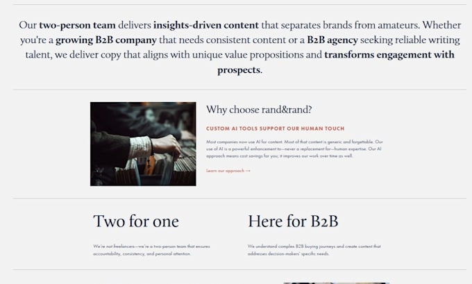 write a longform article for your b2b website