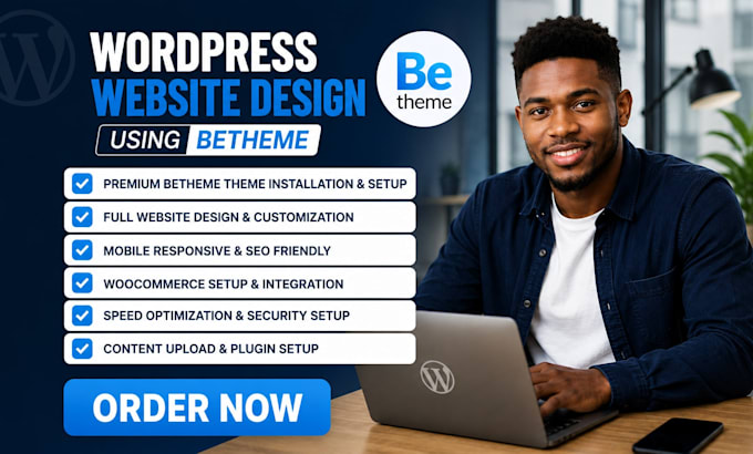 design redesign revamp clone wordpress website using betheme theme builder