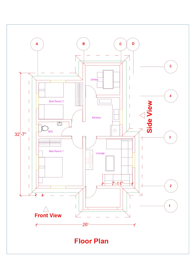 do professional autocad drafting for 2d floor plan and site plan