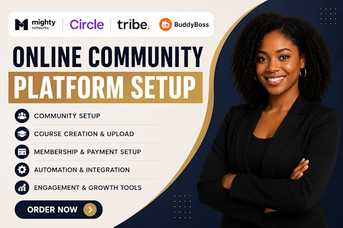 setup mighty networks, circle, tribe and buddyboss community platform