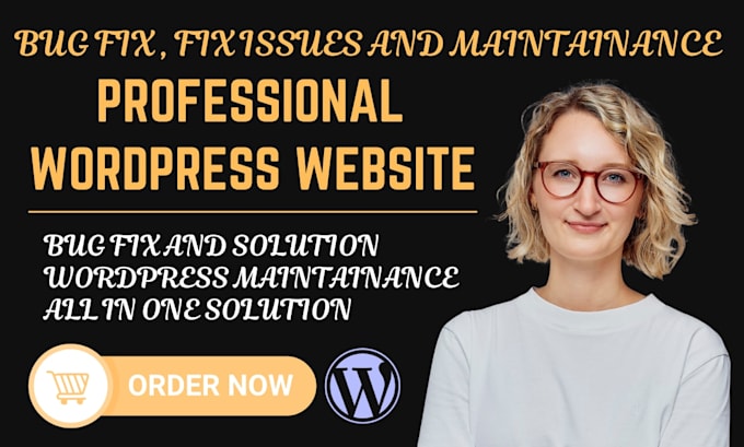 fix wordpress bug, wordpress issues, wordpress errors and wordpress maintenance